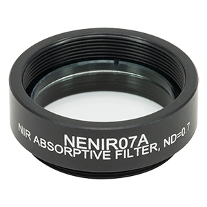 Thorlabs索雷博 NENIR07A Ø25 mm NIR吸收型中性密度滤光片