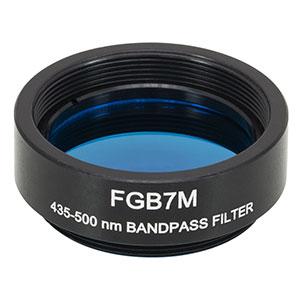 Thorlabs索雷博 FGB7M Ø25 mm BG7彩色玻璃带通滤光片