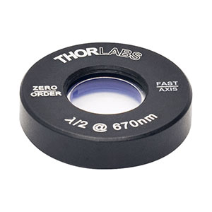 Thorlabs索雷博 WPH05M-670 - 零级半波片