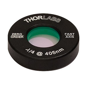 Thorlabs索雷博 WPQ05M-405 - Ø1/2英寸零级四分之一波片