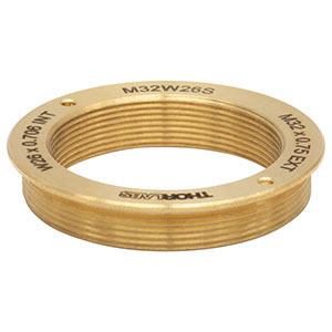 Thorlabs索雷博 M32W26S - 黄铜显微镜转接件