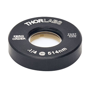 Thorlabs索雷博 WPQ05M-514 - Ø1/2英寸零级四分之一波片