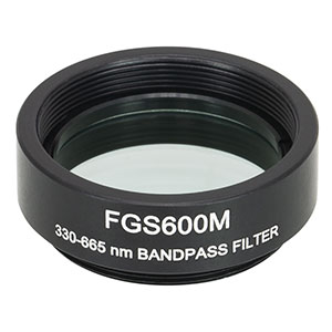 Thorlabs索雷博 FGS600M Ø25 mm HA5彩色玻璃带通滤光片