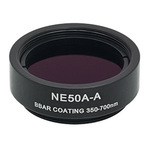 Thorlabs索雷博 NE50A-A Ø25 mm镀增透膜的吸收型中性密度滤光片