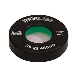 Thorlabs索雷博 WPMQ05M-488 - Ø1/2英寸多级四分之一波片