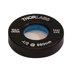 Thorlabs索雷博 WPMH05M-980 - Ø1/2英寸多级半波片