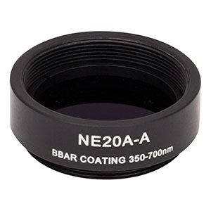 Thorlabs索雷博 NE20A-A Ø25 mm镀增透膜的吸收型中性密度滤光片