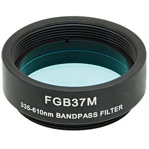 Thorlabs索雷博 FGB37M Ø25 mm BG40彩色玻璃带通滤光片