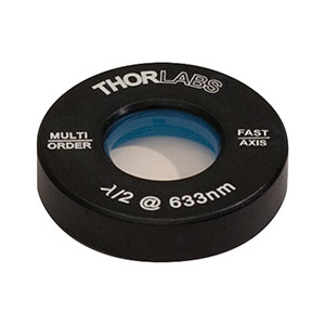 Thorlabs索雷博 WPMH05M-633 - Ø1/2英寸多级半波片
