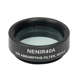 Thorlabs索雷博 NENIR40A Ø25 mm NIR吸收型中性密度滤光片