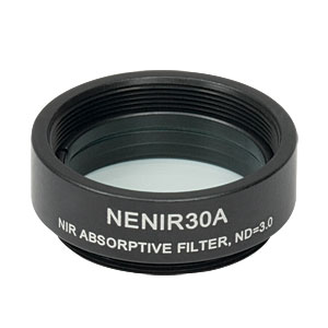 Thorlabs索雷博 NENIR30A Ø25 mm NIR吸收型中性密度滤光片