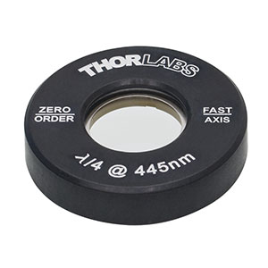 Thorlabs索雷博 WPQ05M-445 - Ø1/2英寸零级四分之一波片