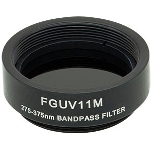 Thorlabs索雷博 FGUV11M Ø25 mm UG11彩色玻璃带通滤光片