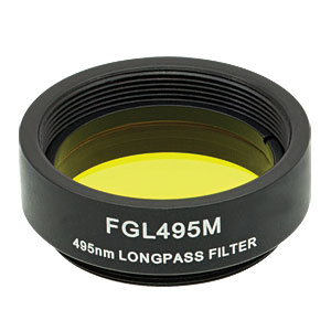 Thorlabs索雷博 FGL495M 长波通彩色玻璃滤光片