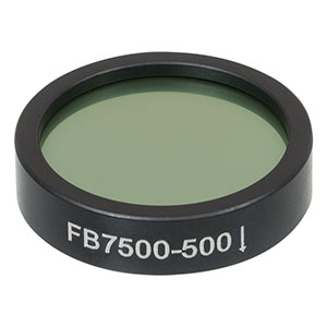 Thorlabs索雷博 FB7500-500 Ø1英寸红外带通滤光片