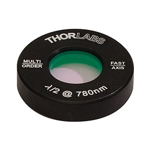 Thorlabs索雷博 WPMH05M-780 - Ø1/2英寸多级半波片