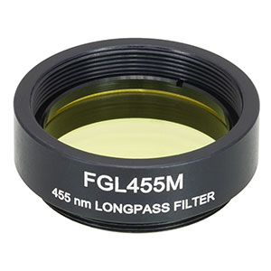 Thorlabs索雷博 FGL455M 长波通彩色玻璃滤光片