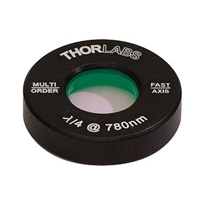 Thorlabs索雷博 WPMQ05M-780 - Ø1/2英寸多级四分之一波片