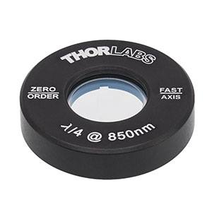 Thorlabs索雷博 WPQ05M-850 - Ø1/2英寸零级四分之一波片