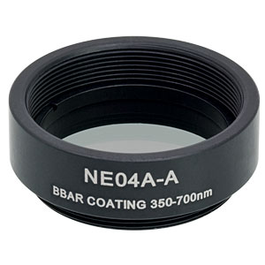 Thorlabs索雷博 NE04A-A Ø25 mm镀增透膜的吸收型中性密度滤光片