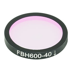 Thorlabs索雷博 FBH600-40 硬膜带通滤光片