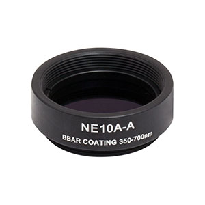 Thorlabs索雷博 NE10A-A Ø25 mm镀增透膜的吸收型中性密度滤光片