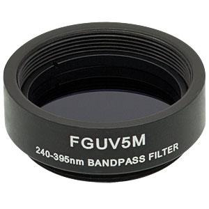 Thorlabs索雷博 FGUV5M Ø25 mm UG5彩色玻璃带通滤光片
