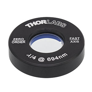 Thorlabs索雷博 WPQ05M-694 - Ø1/2英寸零级四分之一波片