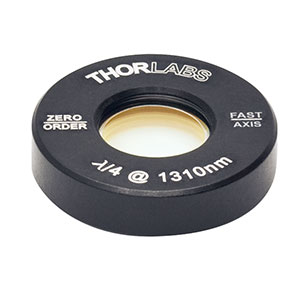 Thorlabs索雷博 WPQ05M-1310 - Ø1/2英寸零级四分之一波片