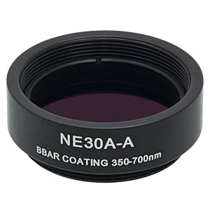 Thorlabs索雷博 NE30A-A Ø25 mm镀增透膜的吸收型中性密度滤光片