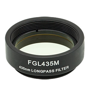 Thorlabs索雷博 FGL435M 长波通彩色玻璃滤光片