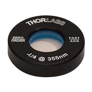 Thorlabs索雷博 WPQ05M-355 - Ø1/2英寸零级四分之一波片