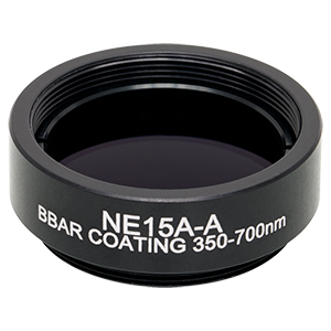 Thorlabs索雷博 NE15A-A Ø25 mm镀增透膜的吸收型中性密度滤光片