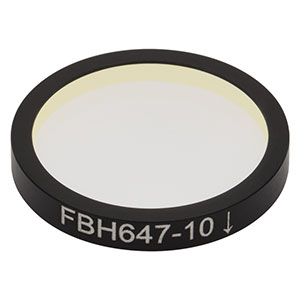 Thorlabs索雷博 FBH647-10 硬膜带通滤光片