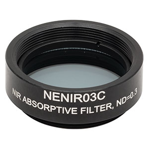 Thorlabs索雷博 NENIR03C Ø25 mm NIR吸收型中性密度滤光片