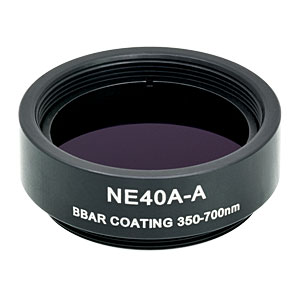 Thorlabs索雷博 NE40A-A Ø25 mm镀增透膜的吸收型中性密度滤光片