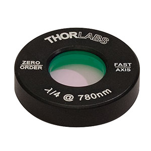 Thorlabs索雷博 WPQ05M-780 - Ø1/2英寸零级四分之一波片