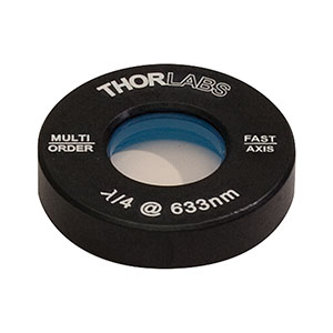Thorlabs索雷博 WPMQ05M-633 - Ø1/2英寸多级四分之一波片
