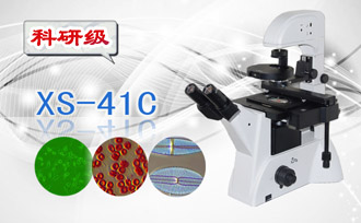 PUZHE蒲柘      XS-41C     倒置生物显微镜