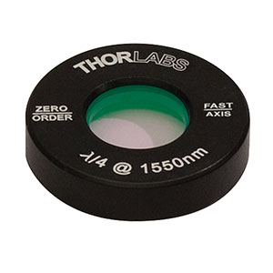 Thorlabs索雷博 WPQ05M-1550 - Ø1/2英寸零级四分之一波片