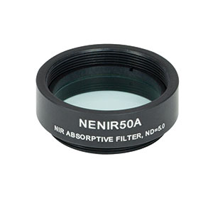 Thorlabs索雷博 NENIR50A Ø25 mm NIR吸收型中性密度滤光片