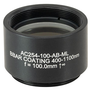Thorlabs索雷博 AC254-100-AB-ML 消色差双胶合透镜