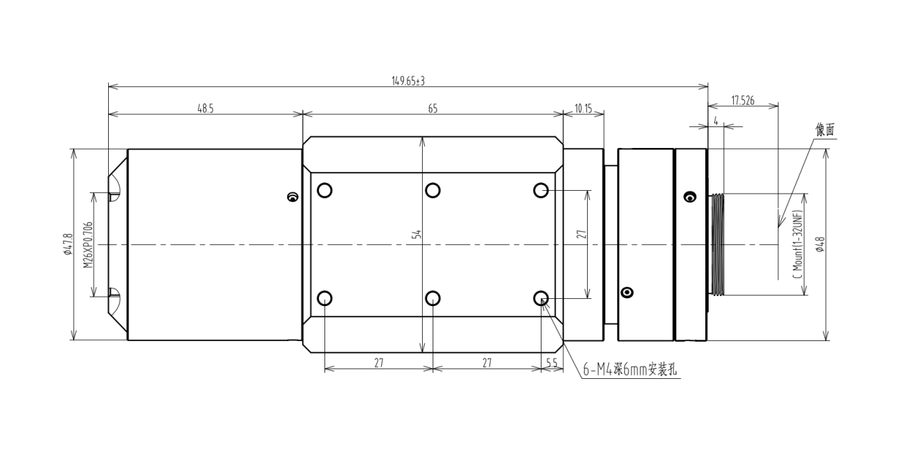 CHIOPT  长步道      CT100A     工业显微镜头