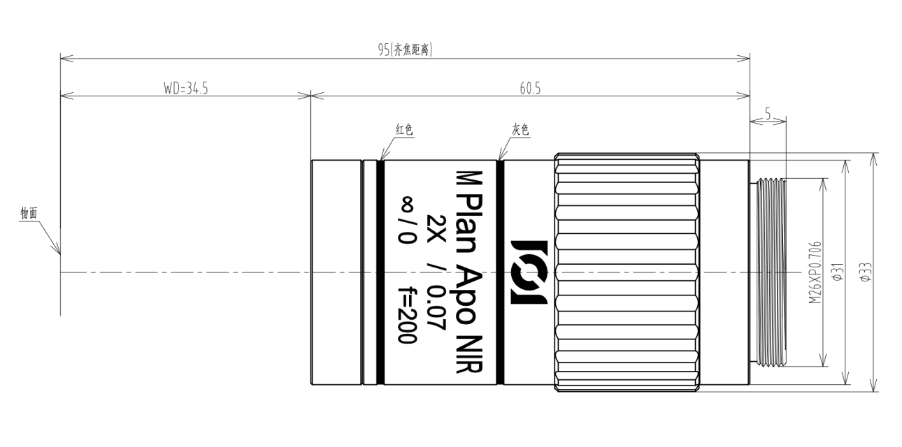 CHIOPT  长步道       CAIR10007A      工业显微镜头