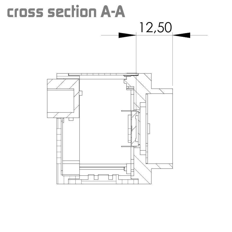 设计图 eco445CVGE 左（所有尺寸以毫米为单位）