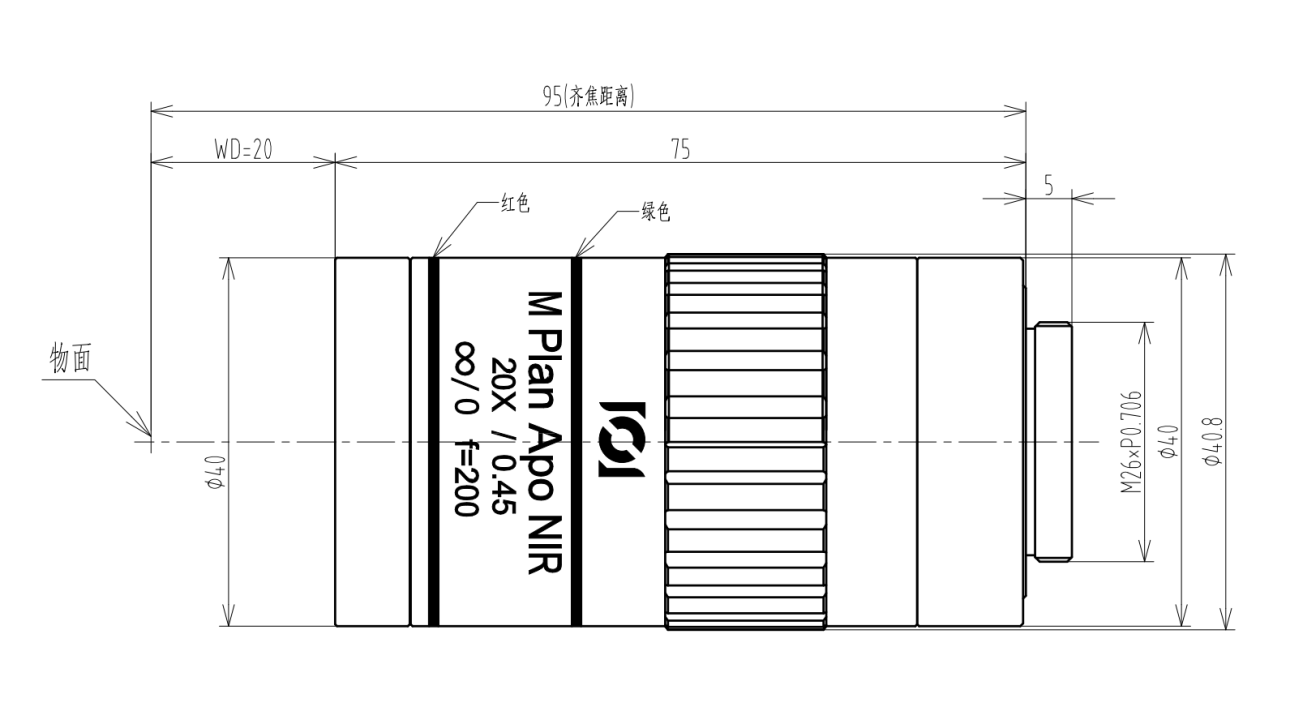 CHIOPT  长步道        CA1045A     工业显微镜头