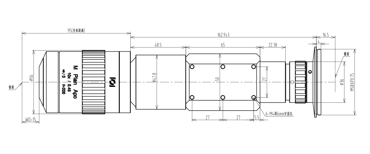 CHIOPT  长步道        TA202045A1     工业显微镜头